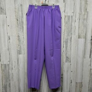 Women’s Alia Pants with elastic waist Size 14 Purple- great condition!